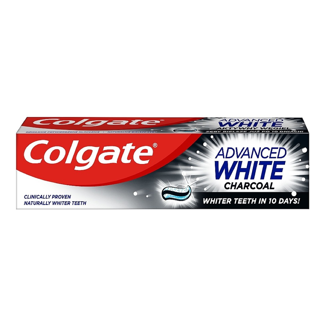 Colgate Dentifrice Advanced White Charcoal Whiter Teet In 14 Days