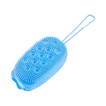 Épurateur De Bain En Silicone Brosse Exfoliante De Massage Double Face Outil Pour Douche Accessoires De Salle De Bains 1 Pièce
