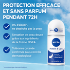 Nivea Déodorant Bille Anti-Transpirant 48H - Protect & Care