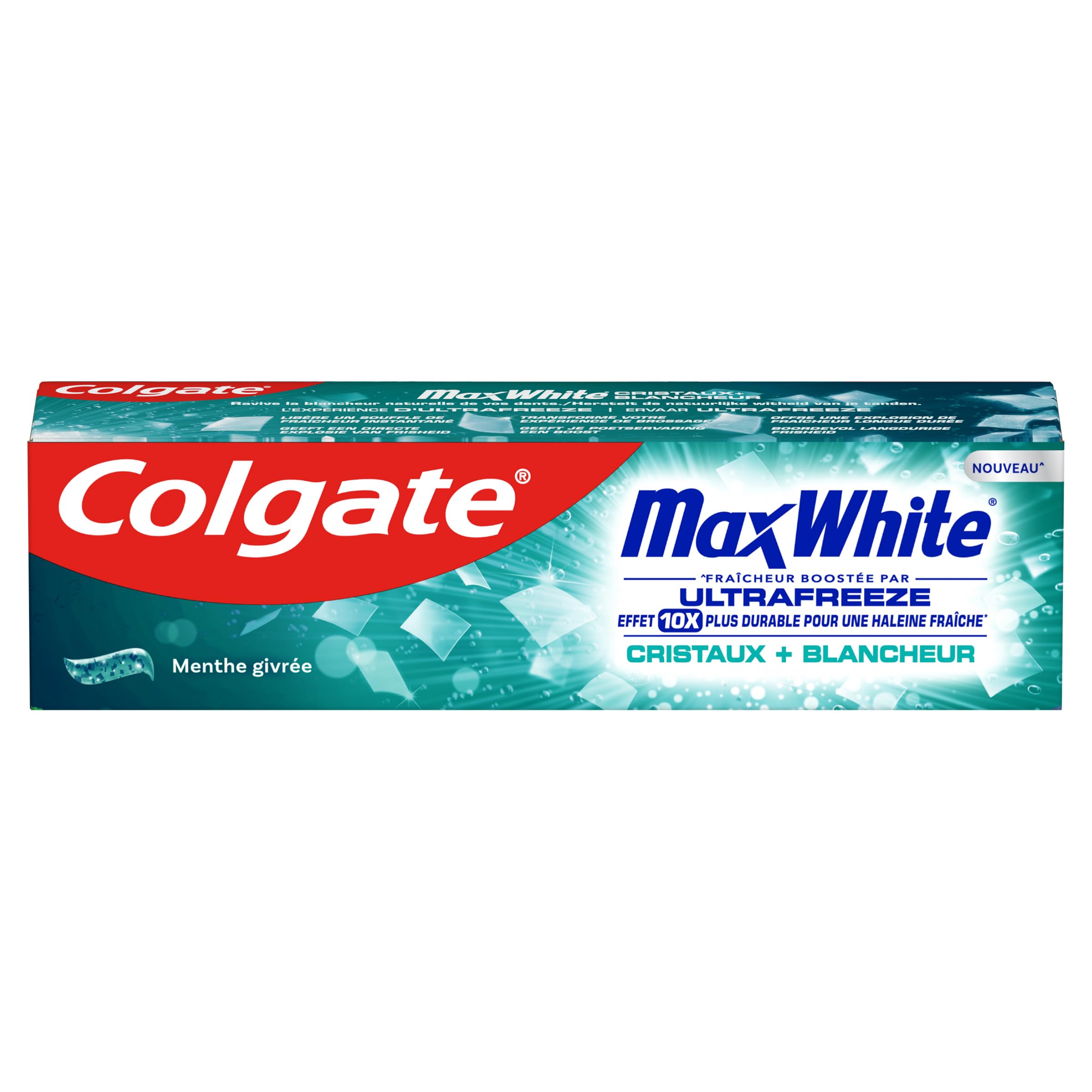 Colgate Maxwhite Ultrafreeze Dentifrice Blancheur Menthe Givrée