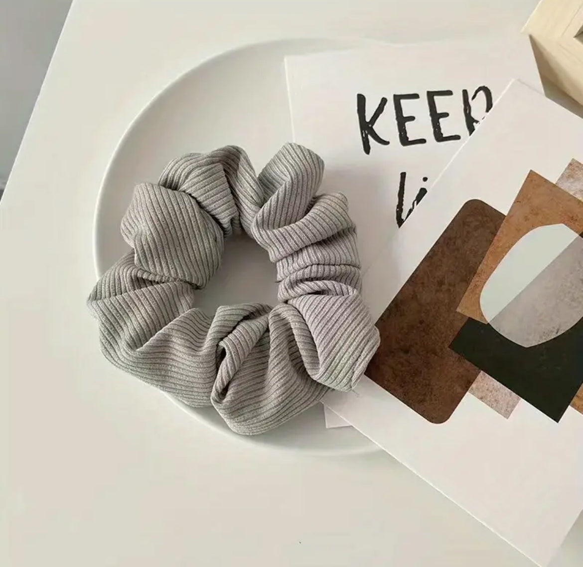 1Pcs Élastiques À Cheveux Tricotés Scrunchies Automne Et Hiver Élastiques À Cheveux Doux Tricotés Porte-Scrunchie À Cheveux Quotidien