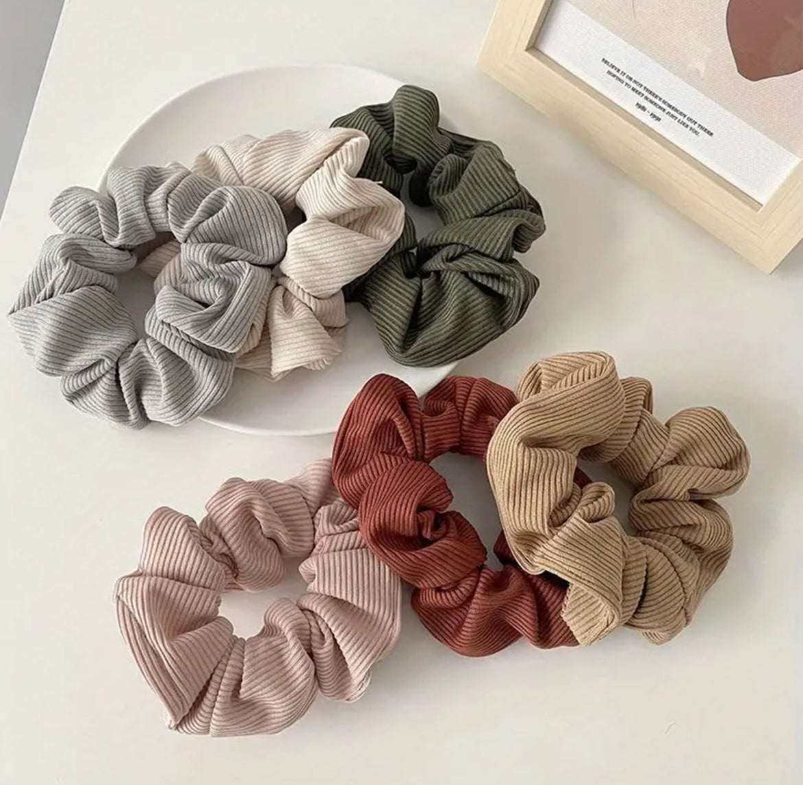 1Pcs Élastiques À Cheveux Tricotés Scrunchies Automne Et Hiver Élastiques À Cheveux Doux Tricotés Porte-Scrunchie À Cheveux Quotidien