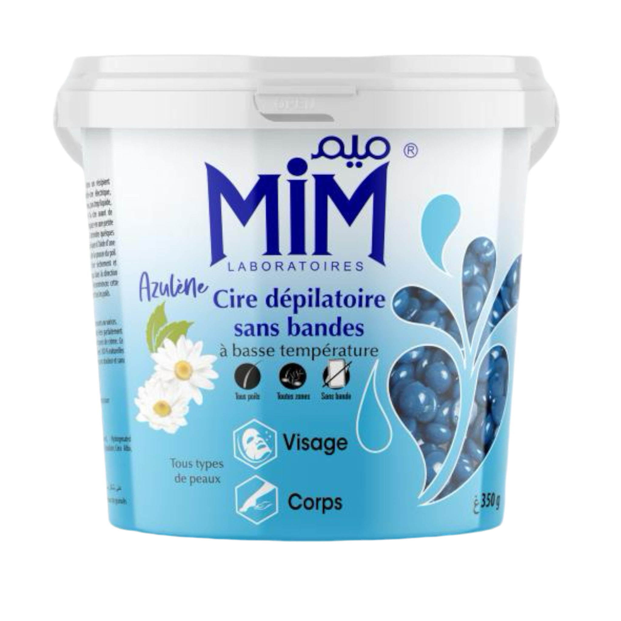 شمع إزالة الشعر منخفض الحرارة Azulene Stripless من Mim Laboratoires