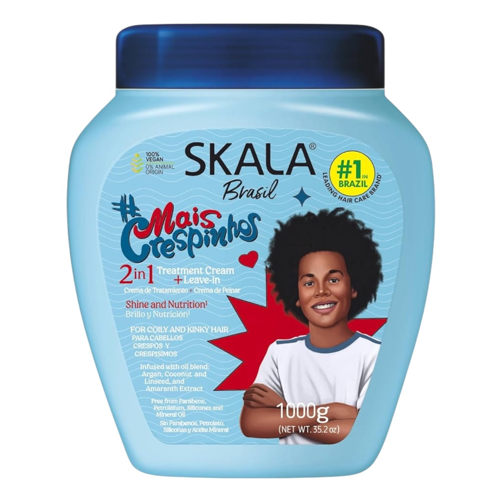 Skala Mais Crespinhos Crème Coiffante/Crème Hydratante 2En1 Pour Cheveux Crépus Et Très Crépus À L’Huile D’Argan Coco Lin Et Extrait D’Amarante