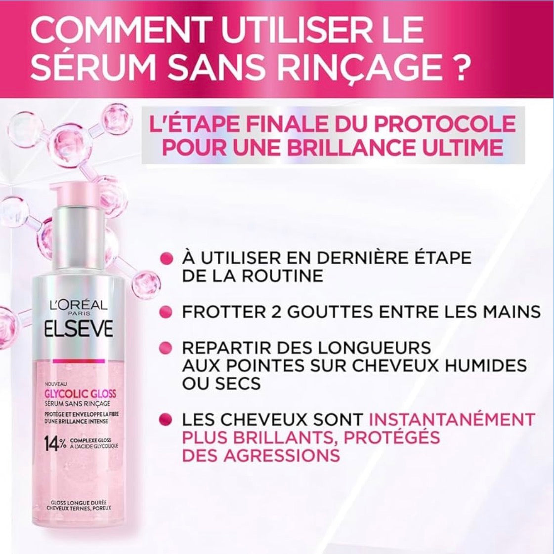 L'Oréal Paris Elseve Glycolic Gloss Sérum Sans Rinçage