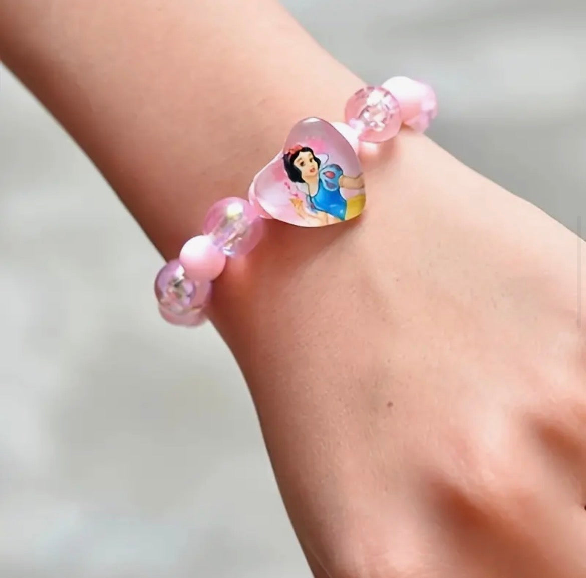Bracelet En Perles Colorées Princesses Disney