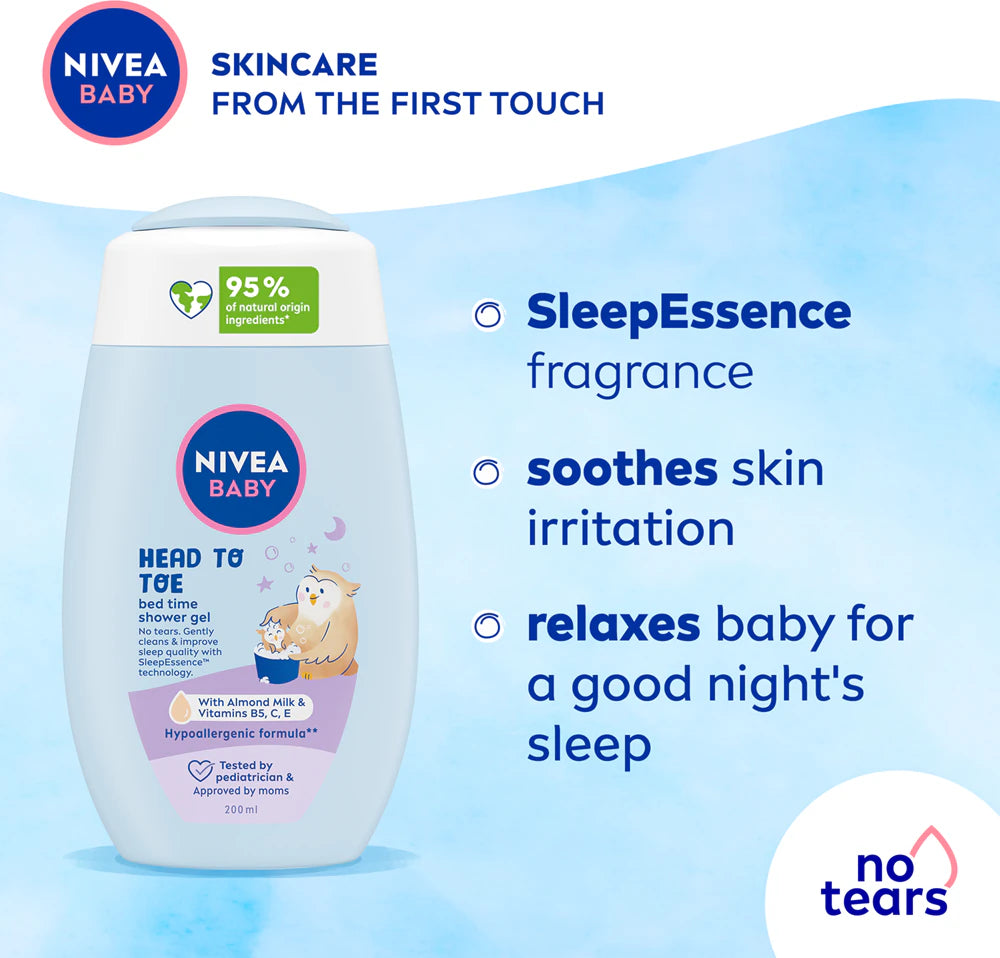 Nivea Baby Bed Time Gel De Douche Corps Et Cheveux