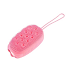 Épurateur De Bain En Silicone Brosse Exfoliante De Massage Double Face Outil Pour Douche Accessoires De Salle De Bains 1 Pièce