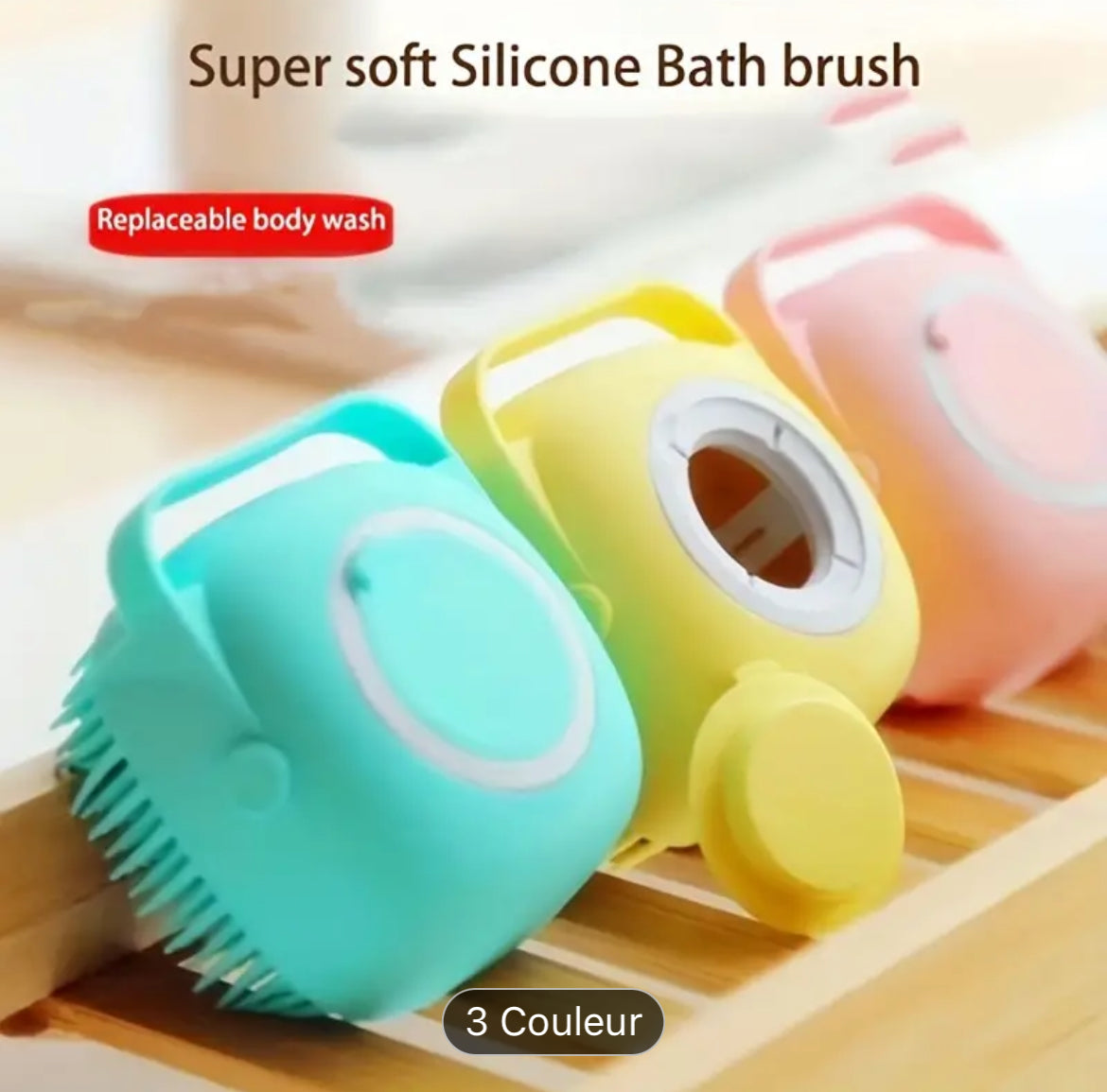 Brosse De Bain En Silicone Exfoliant En Silicone Exfoliant Pour Le Corps Doux Pour Femmes Hommes