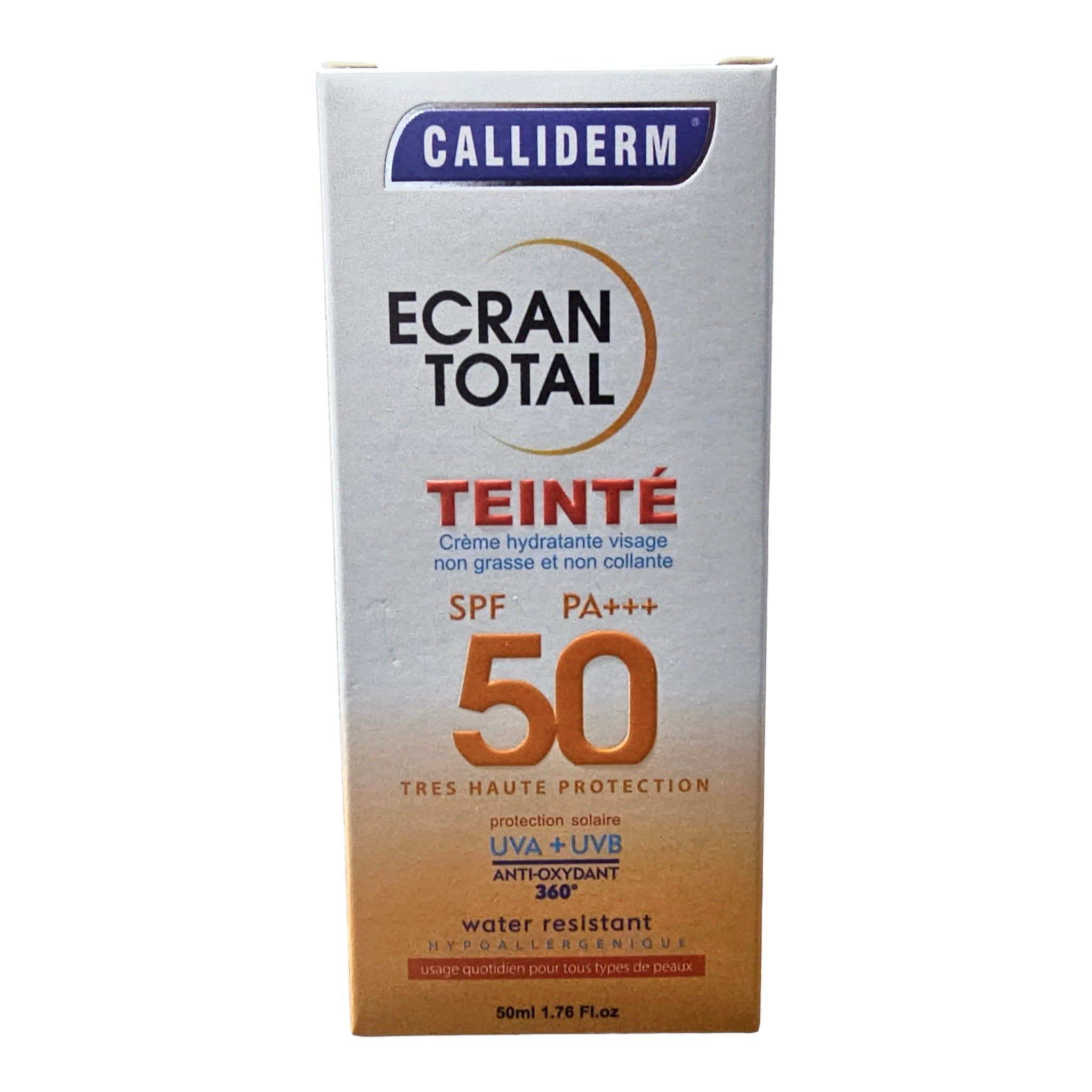 واقي الشمس Calliderm Tinted Total Screen SPF 50 عالي الحماية