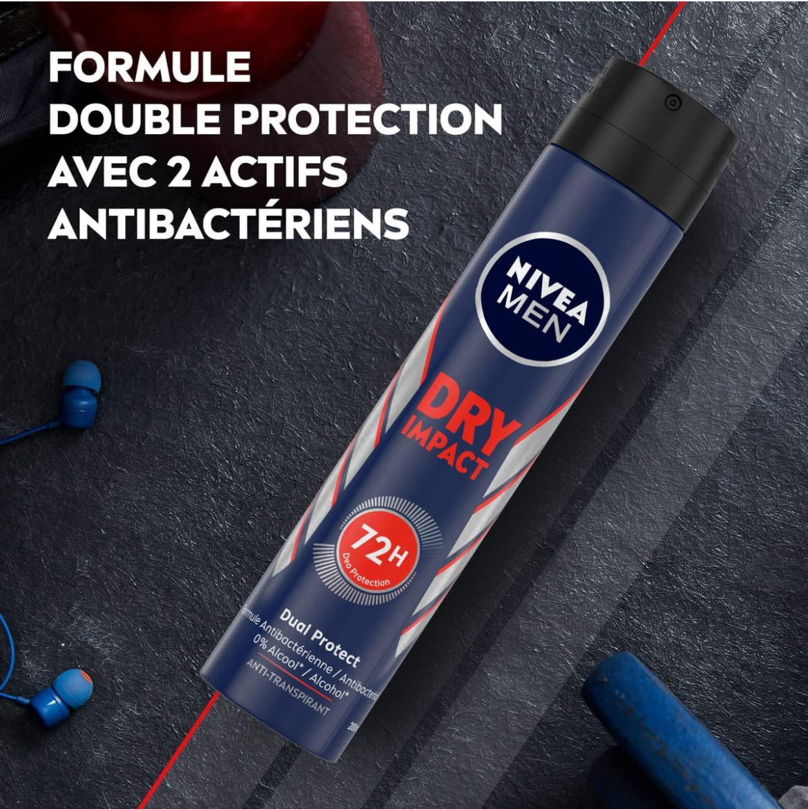 Nivea Men بخاخ مزيل العرق دراي إمباكت فعال 72 ساعة مضاد للتعرق