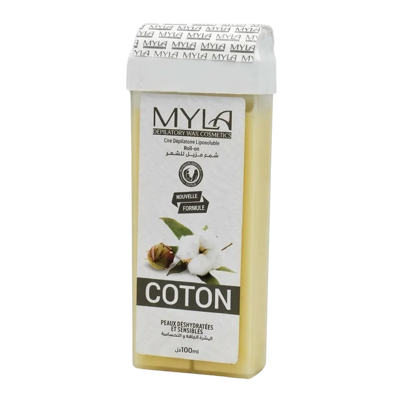 Myla Cire Dépilatoire Roll On Coton Peaux Déshydratées Et Sensibles