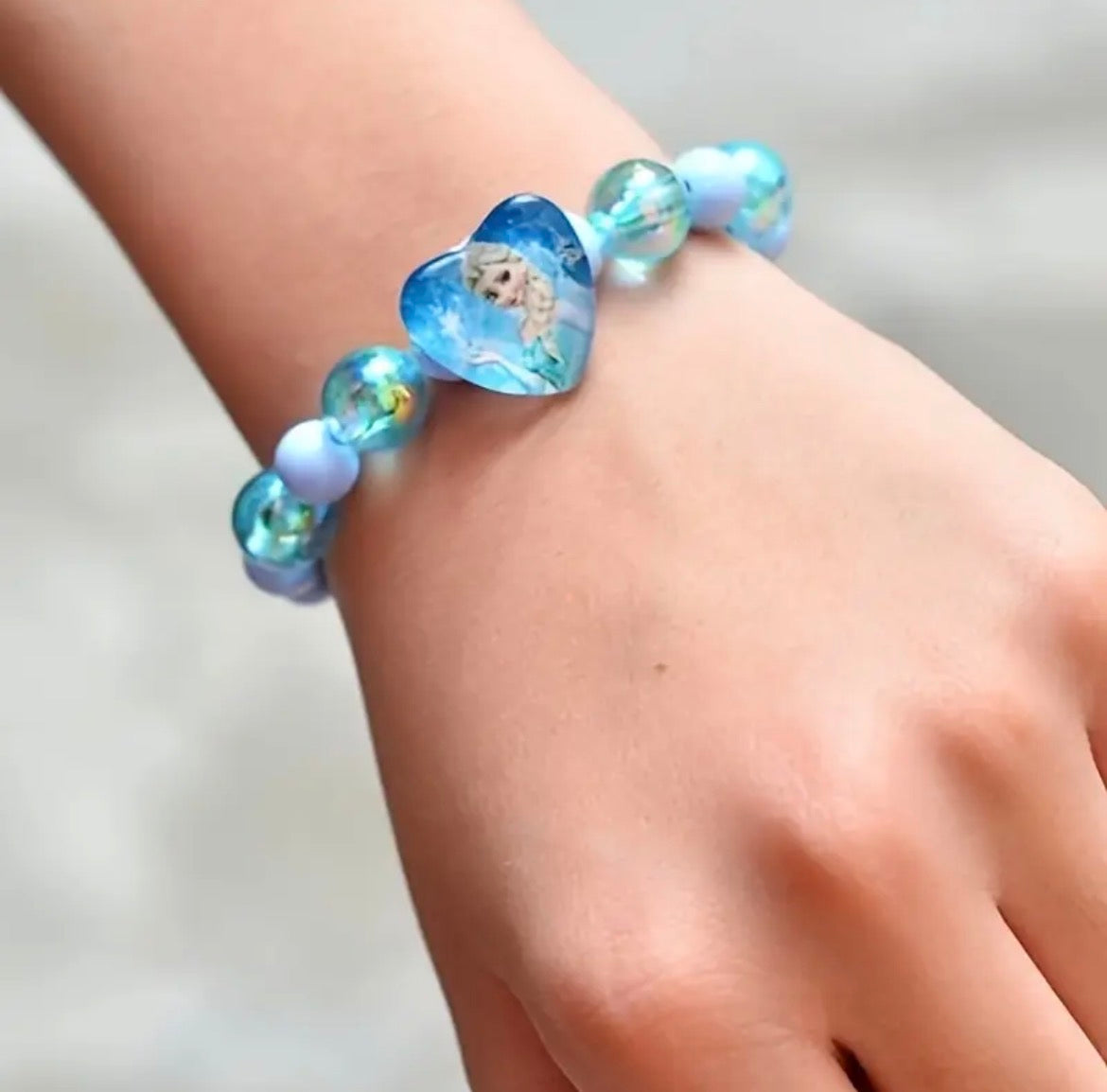 Bracelet En Perles Colorées Princesses Disney