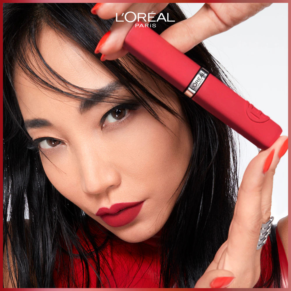 L'Oréal Paris Infaillible Matte Resistance أحمر شفاه مطفأ يدوم طويلاً ومرطب