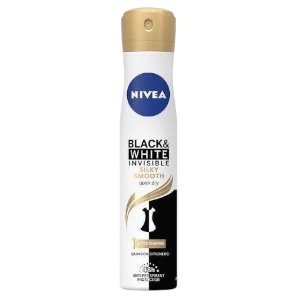 Nivea Déodorant Femme Black & White Invisible Silky Smooth ×5 Anti 72H Spray