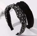 1 Pièce Bandeau Imprimé Vintage Croix Haut Noeud Bandes Dcheveux Filles Bandeau Cheveux Accessoires Torsadé Noué Tête Enveloppement Serre Tête