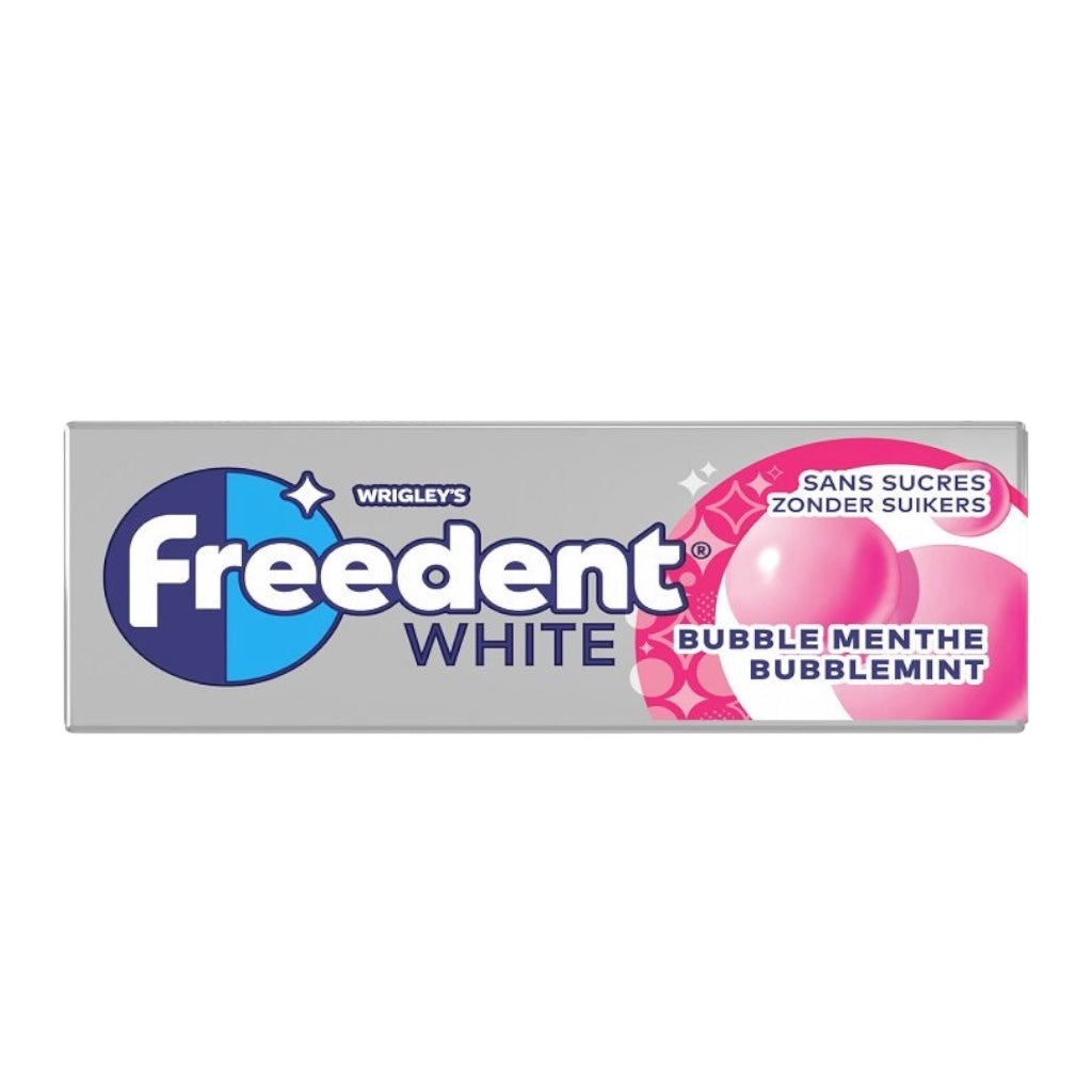 Freedent White Chewing-Gum Bubble Menthe Sans Sucres 10 Dragées