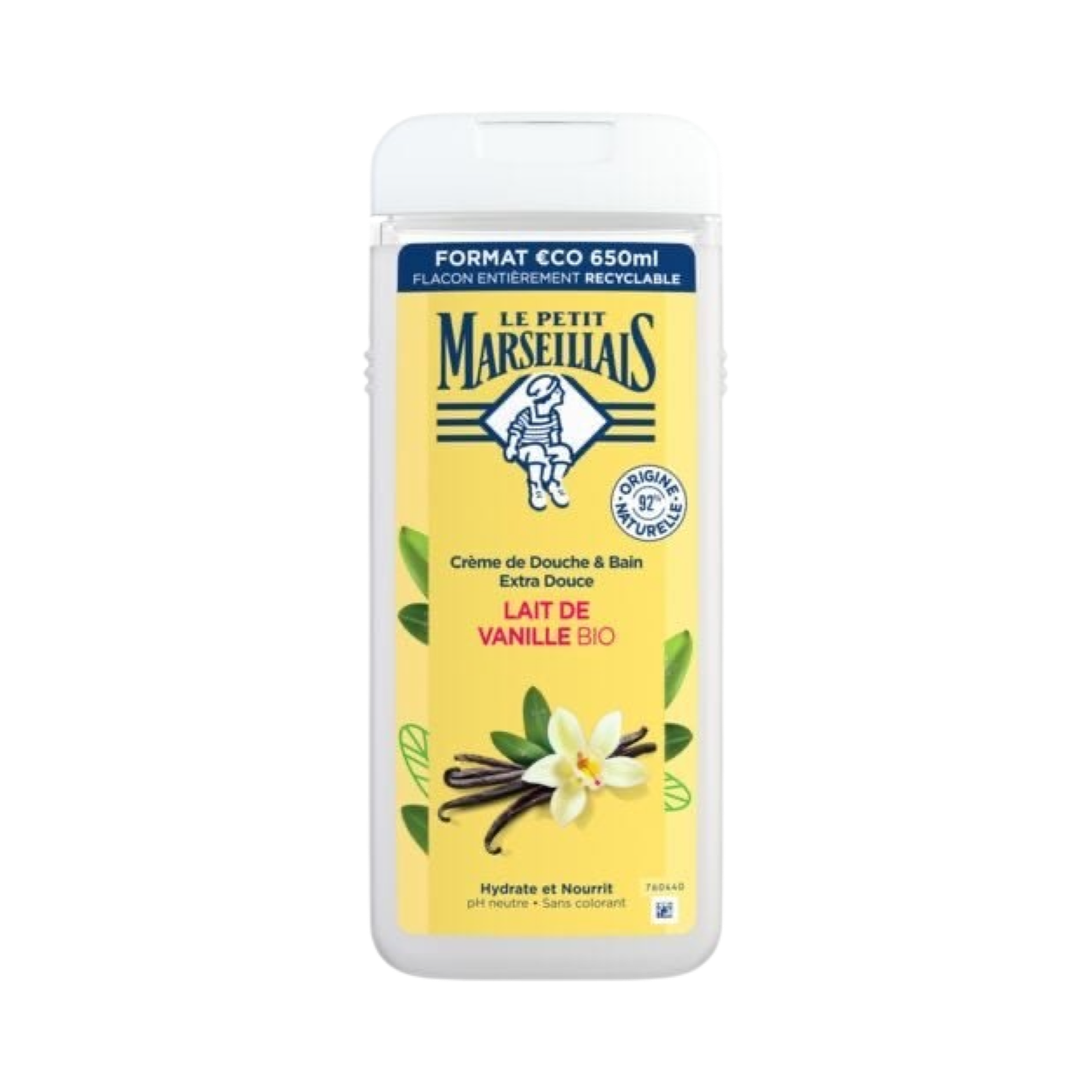 Le Petit Marseillais Crème De Douche Extra Douce Lait De Vanille Bio