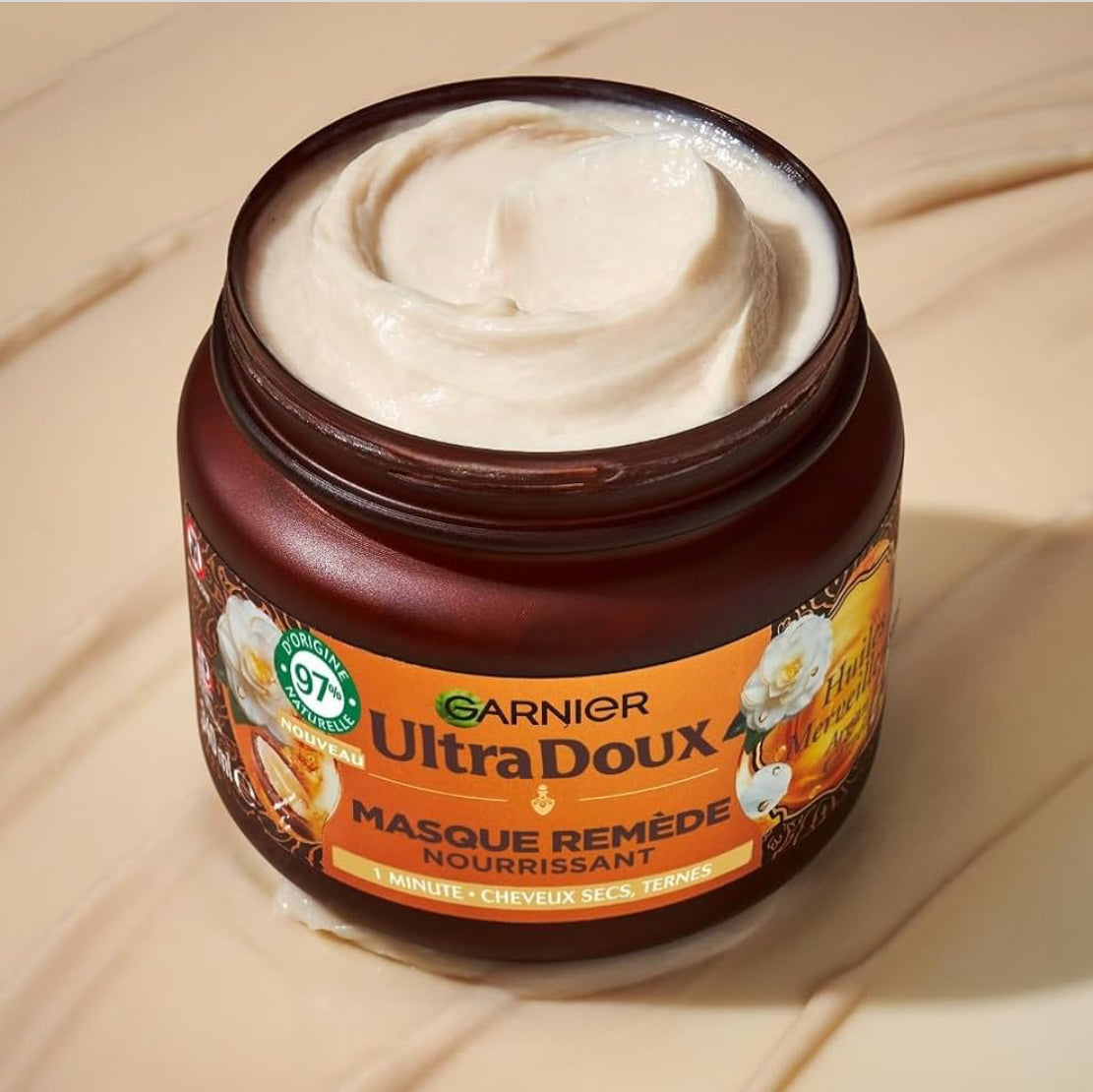 Garnier Ultra Doux Masque Remède Nourrissant Huile D'Argan & De Camélia