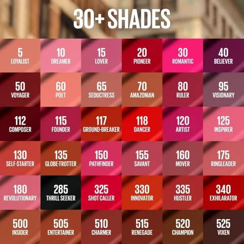 Maybelline New York Matte Lipstick Superstay Matte Ink Teinte À Lèvres Longue Durée Sans Transfert