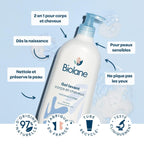 Biolane Gel Lavant Corps & Cheveux Peaux Sensibles Cheveux Fins Bébé