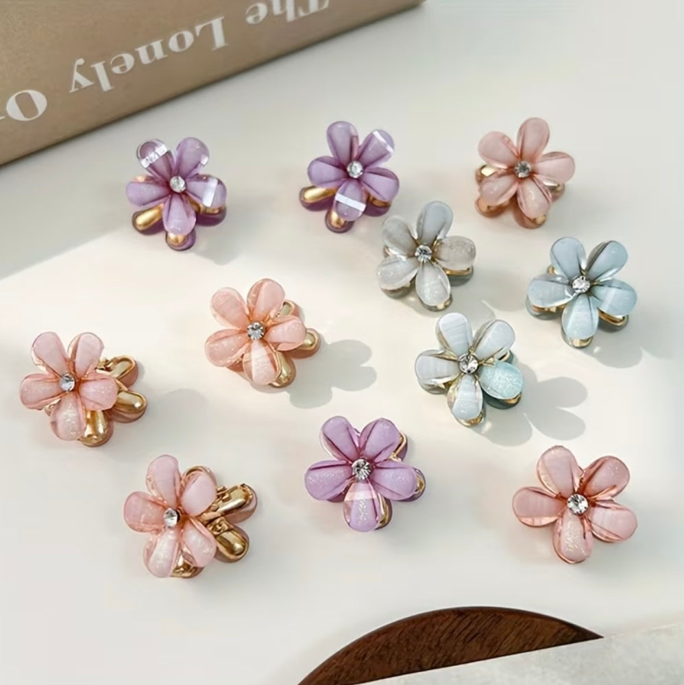 3Pcs Pince À Cheveux Fleur Élégante