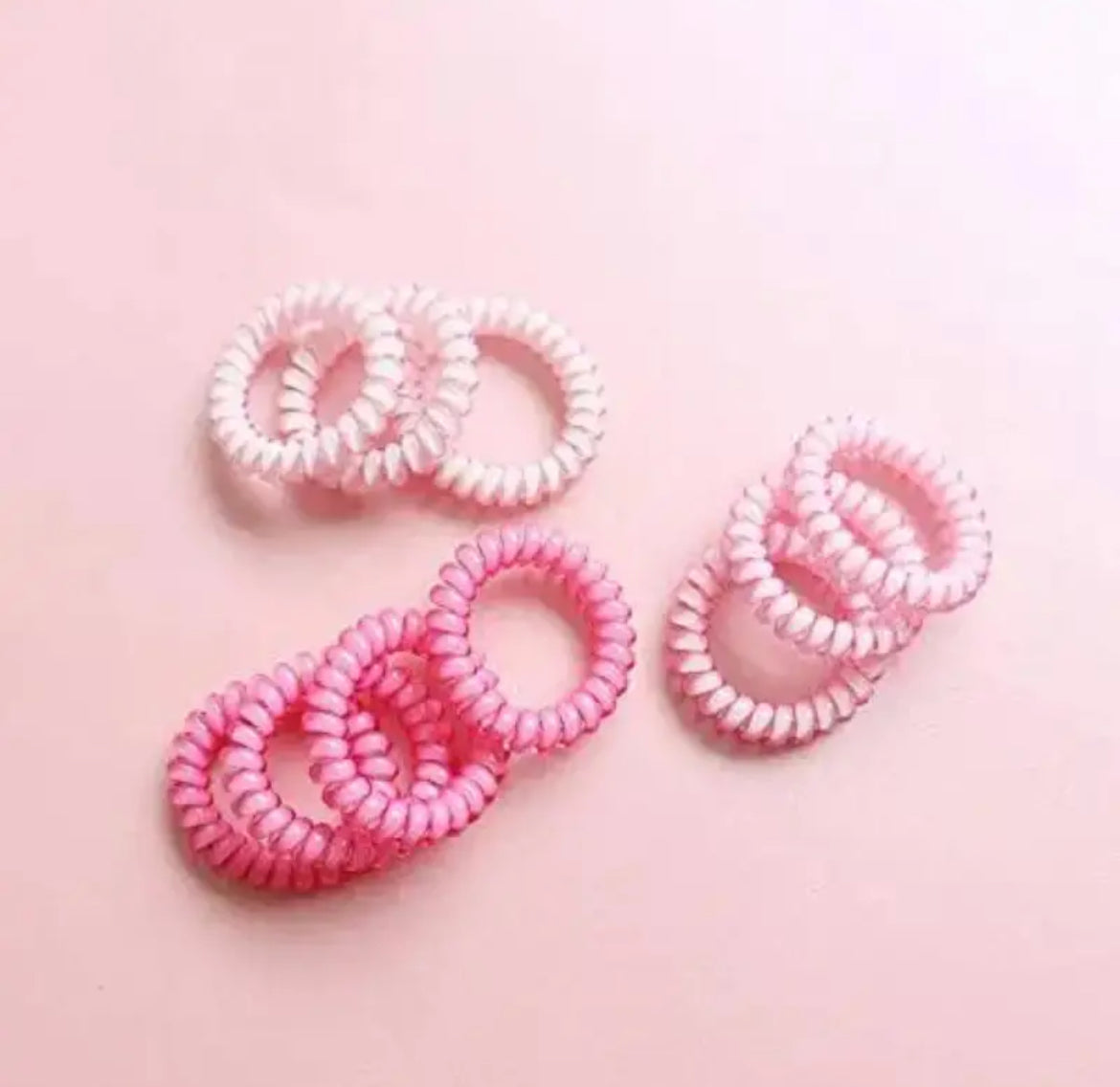Liens Élastiques En Spirale En Caoutchouc Pour Cheveux 1Pcs