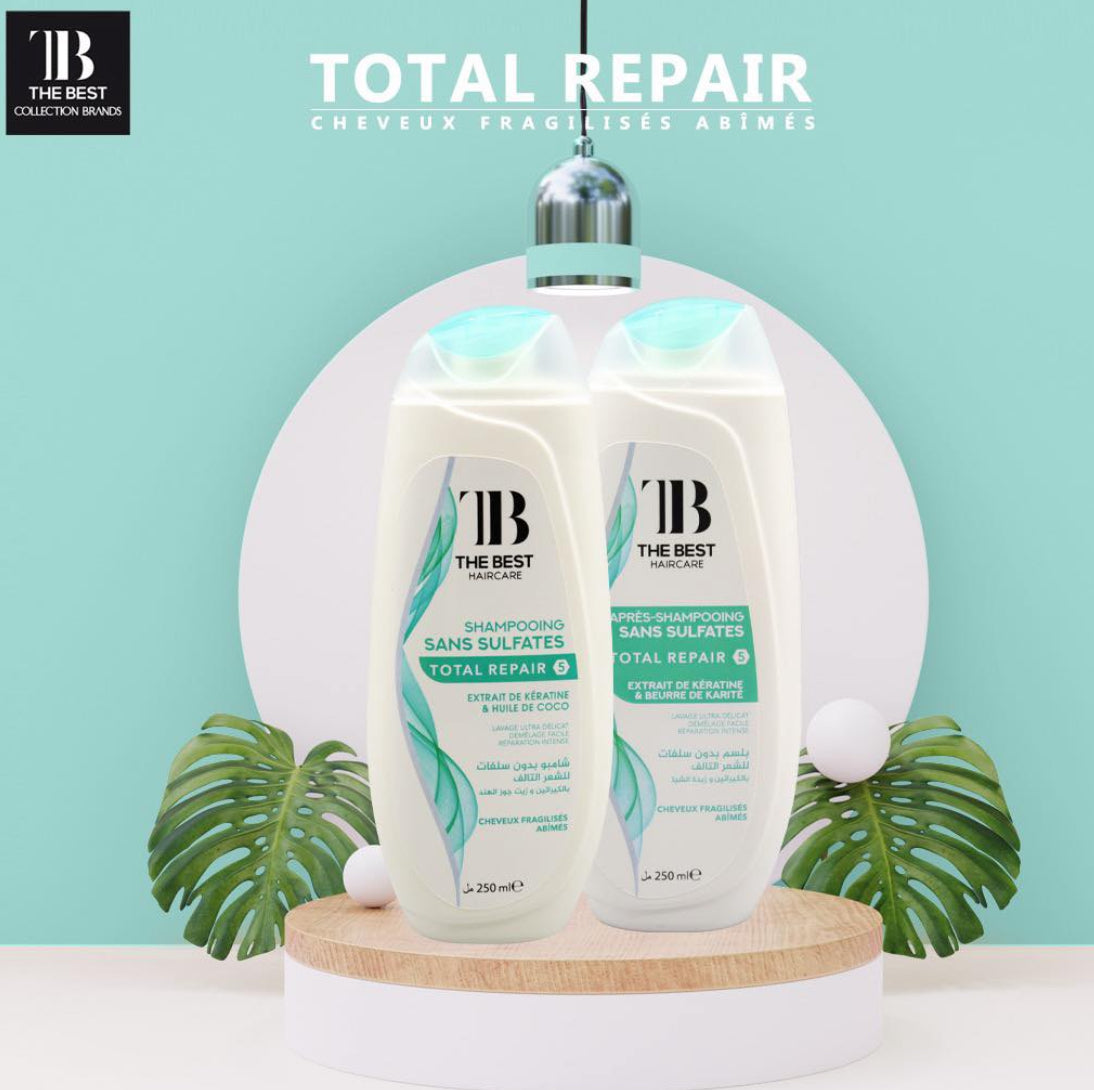 The Best Haircare Après-Shampooing Sans Sulfates Total Repair ⑤ Extrait De Keratine & Beurre De Karité