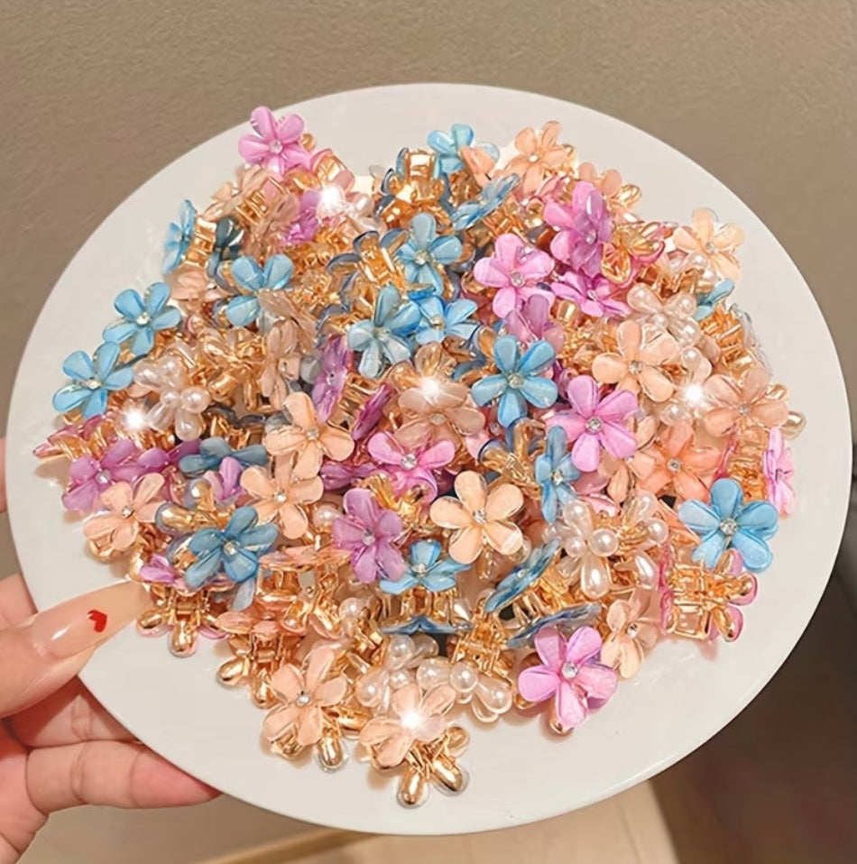 3Pcs Pince À Cheveux Fleur Élégante