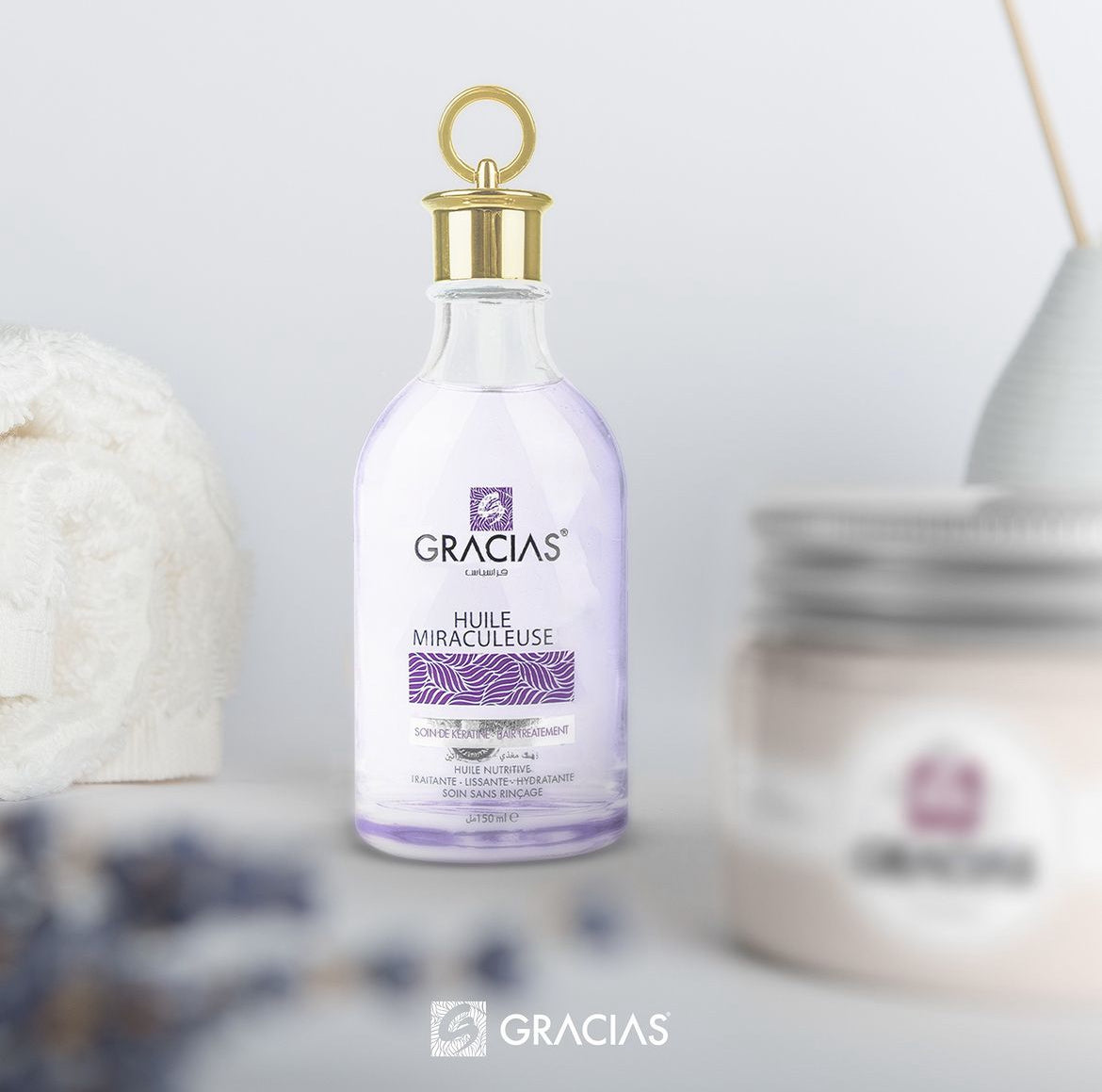 Gracias Kératine Huile Miraculeuse Pour Cheveux