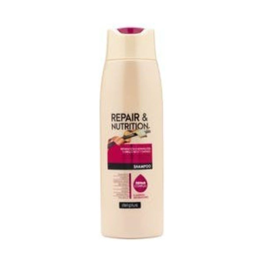 Deliplus Repair & Nutrition Shampooing Pour Cheveux Secs Et Abîmés Avec 8 Agents Réparateurs