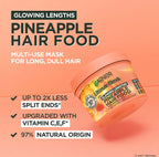 Garnier Fructis Longueurs & Glow Masque Soin Lamellaire Hair Food Ananas 3En1