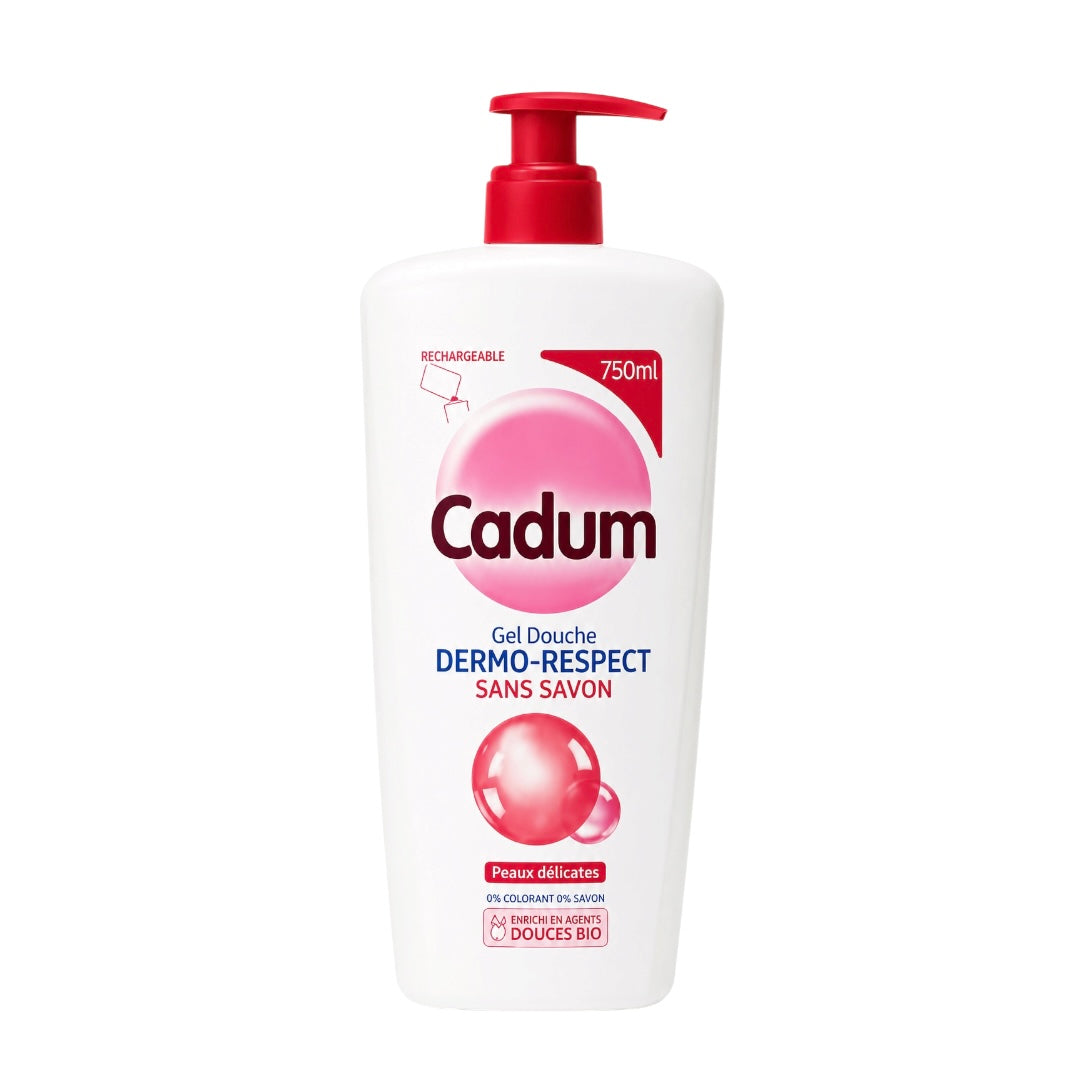 Cadum Gel Douche Dermo-Respect Sans Savon – Peaux Délicates