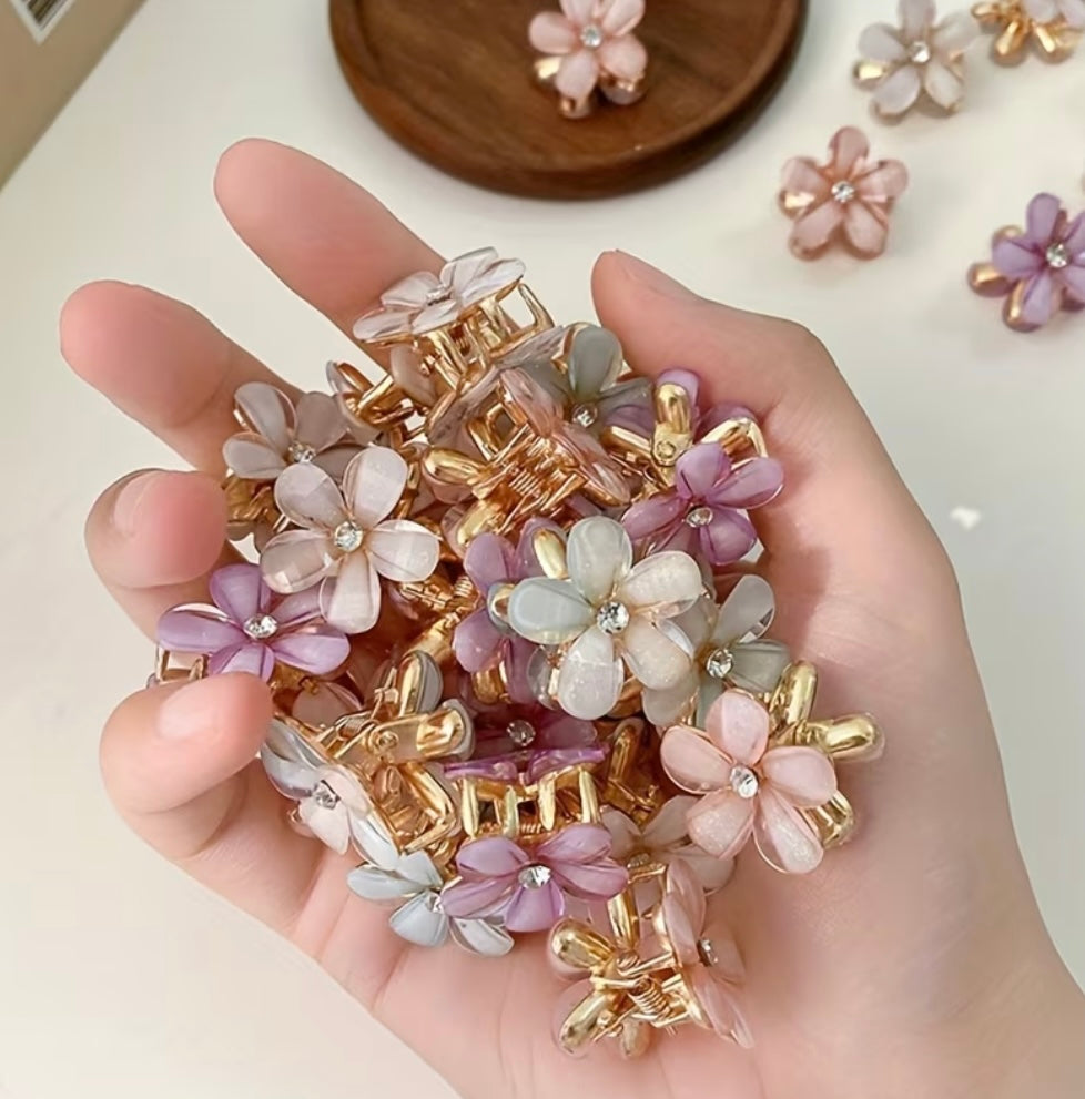 3Pcs Pince À Cheveux Fleur Élégante