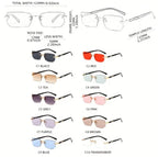 Une Paire De Lunettes De Soleil Sans Monture Pour Homme Un Style Tendance Et Classique