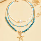 Collier Bohème Océan En Pierres & Perles