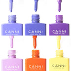 Canni Vernis À Ongles Gel Semi-Permanent Cc4 24 Couleurs Soak Off Color Uv & Led Gel Polish 9Ml