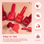 Canni Vernis À Ongles Gel Semi-Permanent Cc5 24 Couleurs Soak Off Color Uv & Led Gel Polish 9Ml