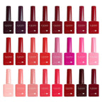 Canni Vernis À Ongles Gel Semi-Permanent Cc5 24 Couleurs Soak Off Color Uv & Led Gel Polish 9Ml