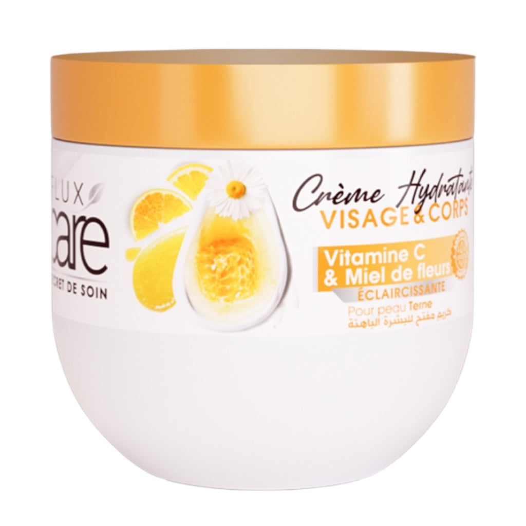 Flux Care Secret De Soin Crème Hydratante Visage Corps Vitamine C Et Miel De Fleur