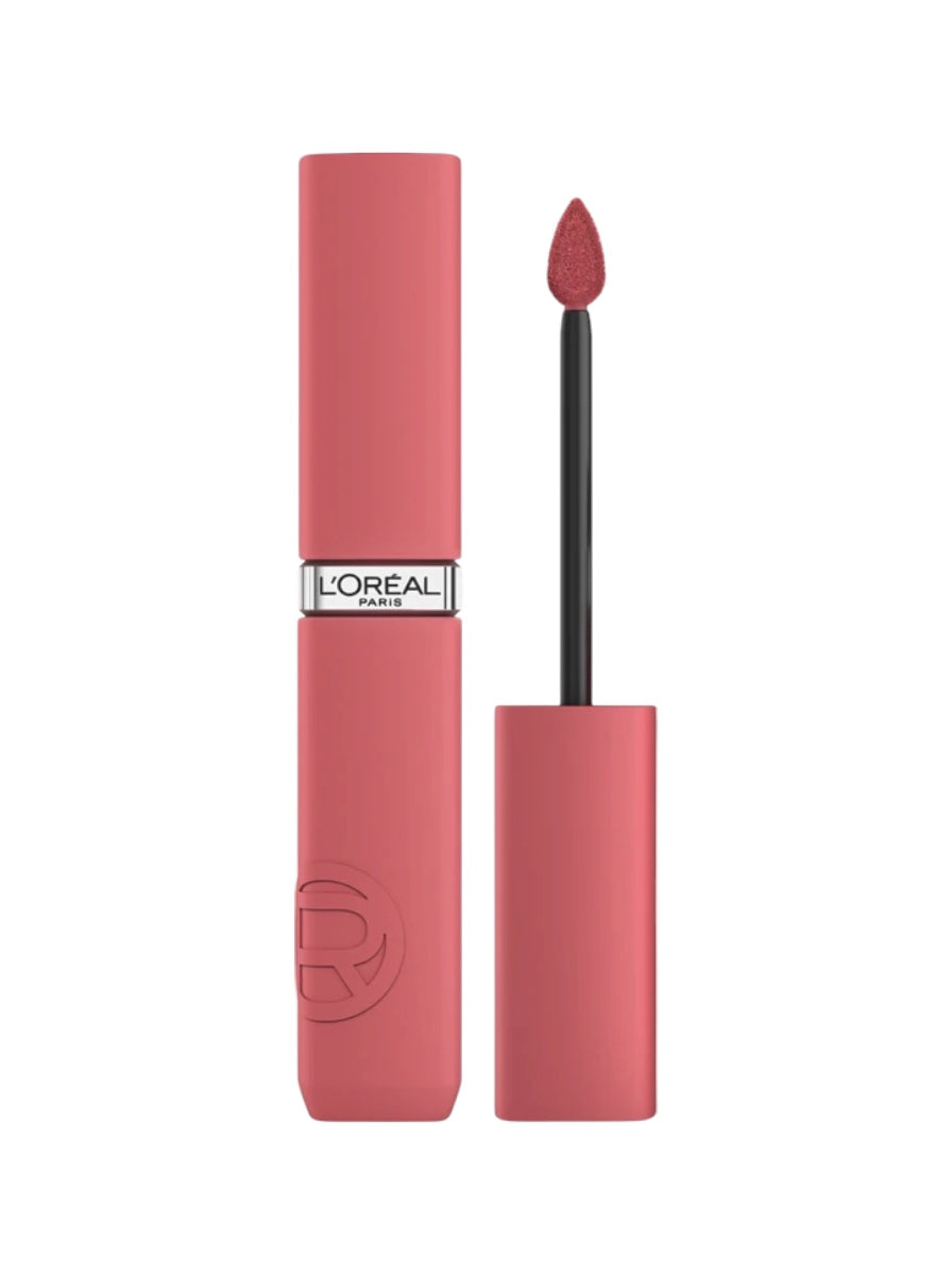 L'Oréal Paris Infaillible Matte Resistance أحمر شفاه مطفأ يدوم طويلاً ومرطب