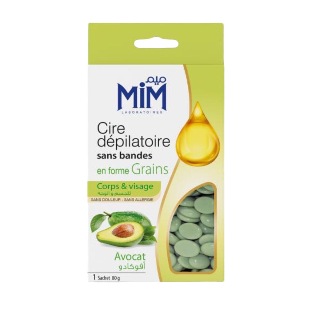 Cire Dépilatoire Sans Bandes En Forme Grains Corps Visage Avocat