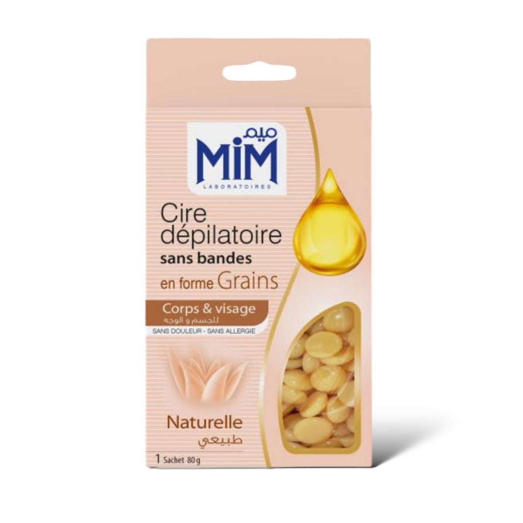 Mim Cire Dépilatoire Sans Bandes En Forme Grains Corps Visage Naturelle