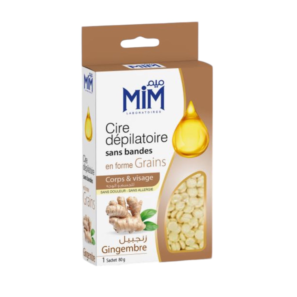 Cire Dépilatoire Sans Bandes En Forme Grains Corps Visage Gingembre