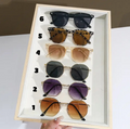 Paire De Lunettes Ovales Pour Hommes Et Femmes Monture Métallique Avec Verre Pc Anti-Réfléchissant