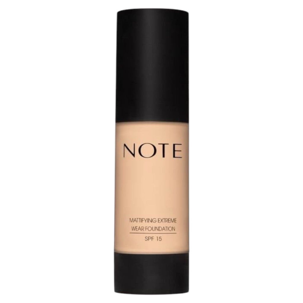 ملاحظة: كريم أساس Mattifying Extreme Wear بعامل حماية من الشمس SPF 15