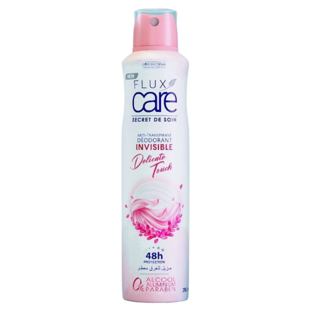 مزيل العرق Flux Care المضاد للتعرق - لمسة رقيقة غير مرئية - 0% كحول - ألمنيوم - بارابين