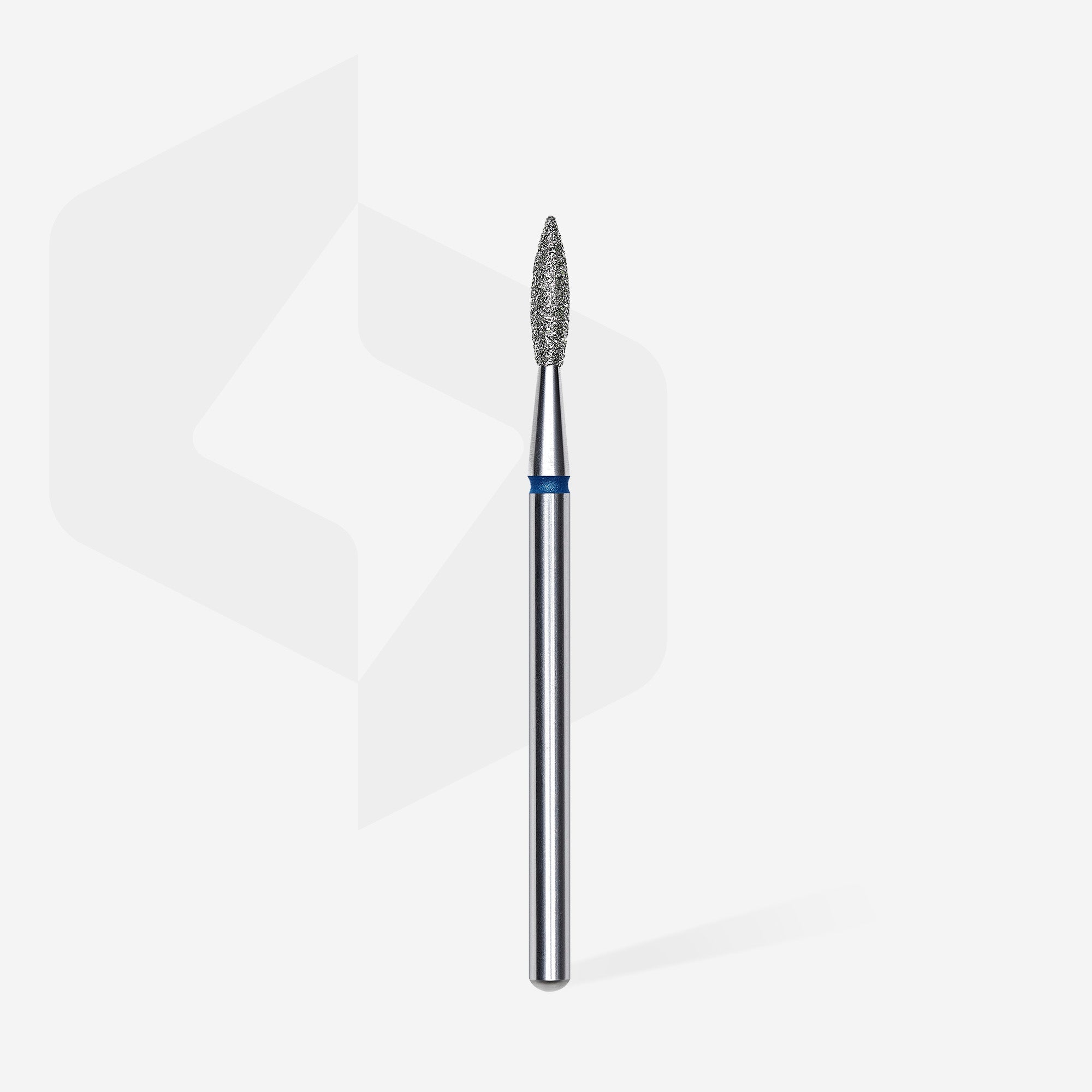 Foret À Ongles Diamanté, Pointu « Flamme », Bleu, Diamètre Tête 2.1 Mm, Partie Active 8 Mm