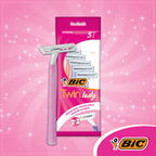 Bic Twin Femme Rasoirs Rose Femmes Peau Sensible Pack De 5 Rasoirs