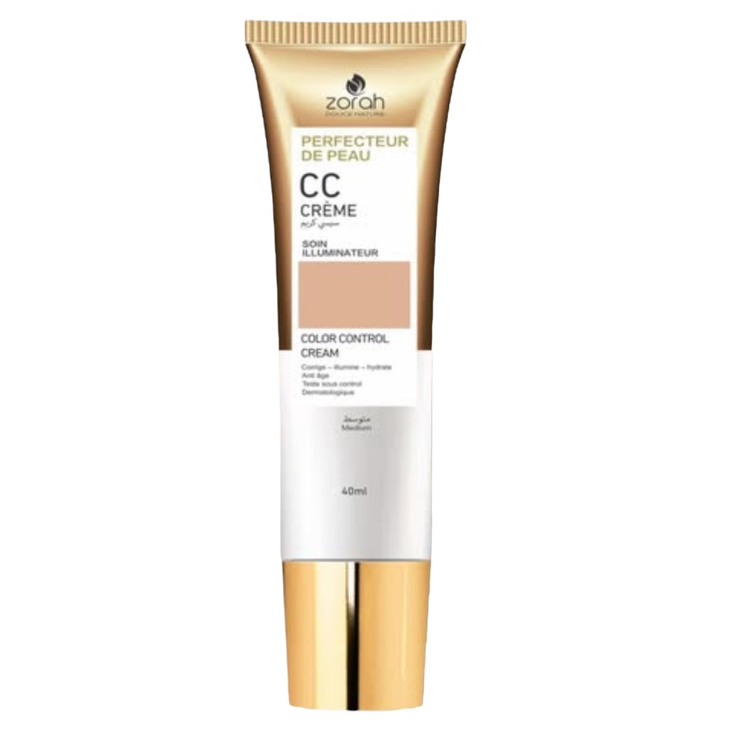 كريم Zorah Skin Perfector CC، كريم التحكم في اللون المضيء، متوسط